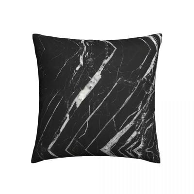 Schwarz-Weiß Marmor Kissenbezug Druckstoff Kissenbezug Dekorationen Böhmisch Boho Kissenbezug Hülle Zuhause