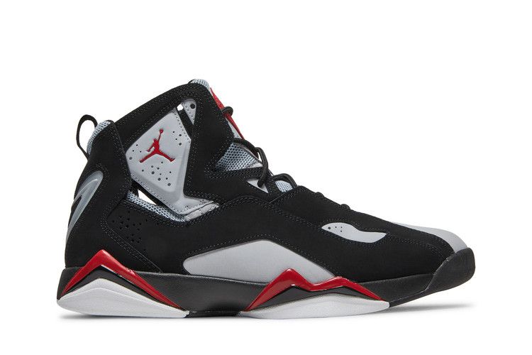 Jordan True Flight Black Varsity Red Wolf Grey
