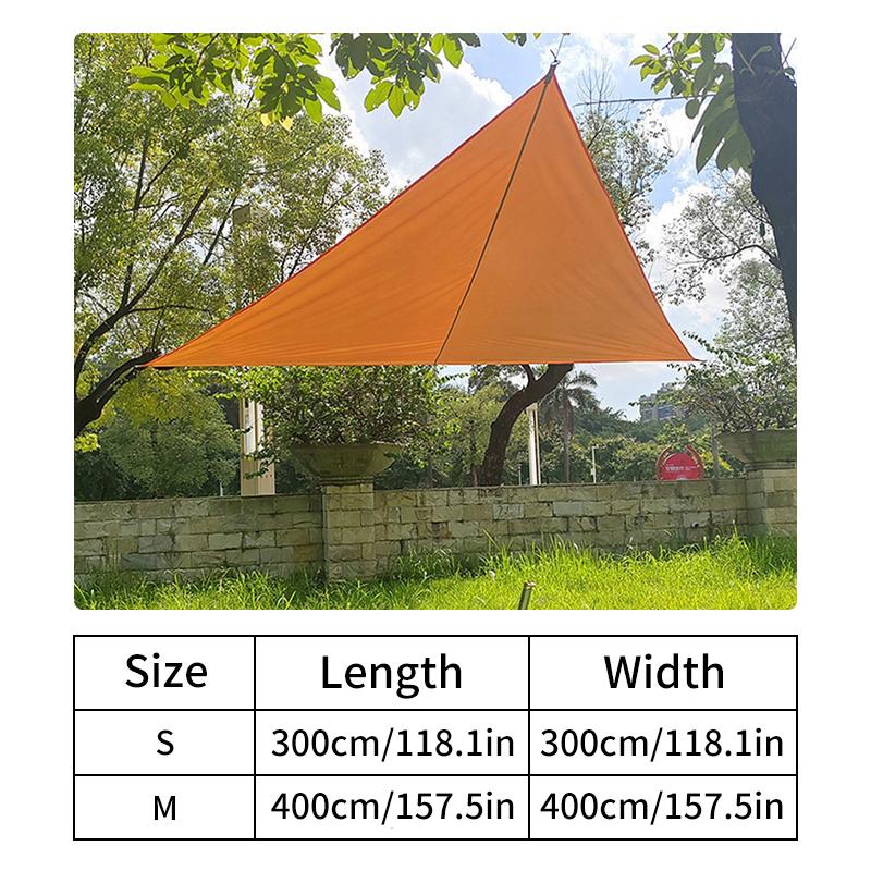 Triangle Sun Shade Sail Uv Protection Sunshade Net Waterproof Outdoor Shade Sail Awning Camping Car Tent Yard & Garden Decors
