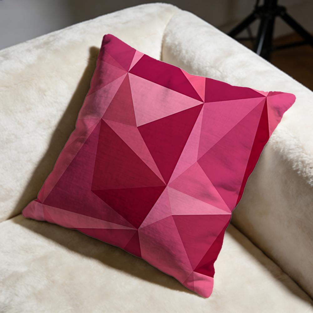 Triangle Cushion Cover Soft Decorative Pillow Case Suitable for Bedroom Sofa Car Travel Use
