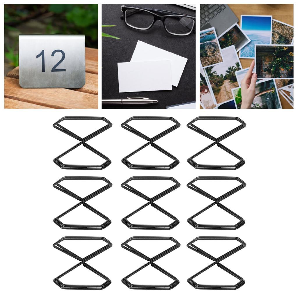 50PCS Table Number Holders Rhinestone Shape Photo Card Picture Display Clips for Wedding Birthday Party