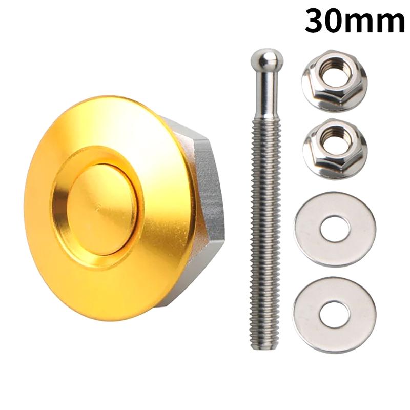 1Pcs 30/32Mm Car Push Button Bonnet Hood Pin Quick Release Latch Lock Clip Kit Aluminum Engine Exterior Parts Universal