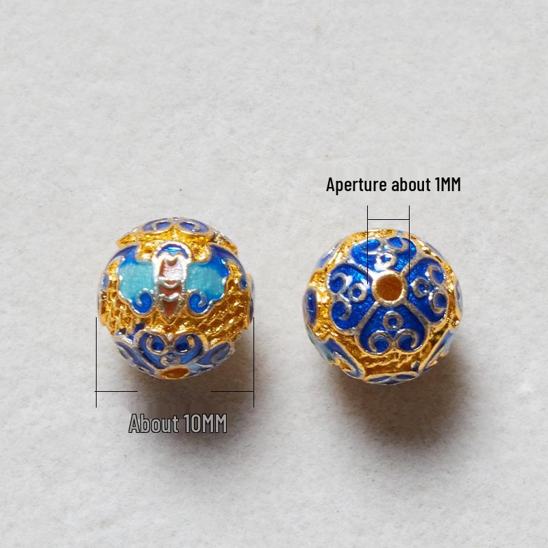 Медные Позолоченные Эмалевые Разделительные Бусины для DIY Украшений и Браслетов