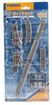 TOMIX N Spur Mini Schienen Set Weichenset MB Muster 91082 Eisenbahn Modell Schienenset