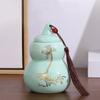 Resist fire dragon vintage gourd ceramic desktop ornaments lotus sealed moisture storage incense powder canisters tea canisters