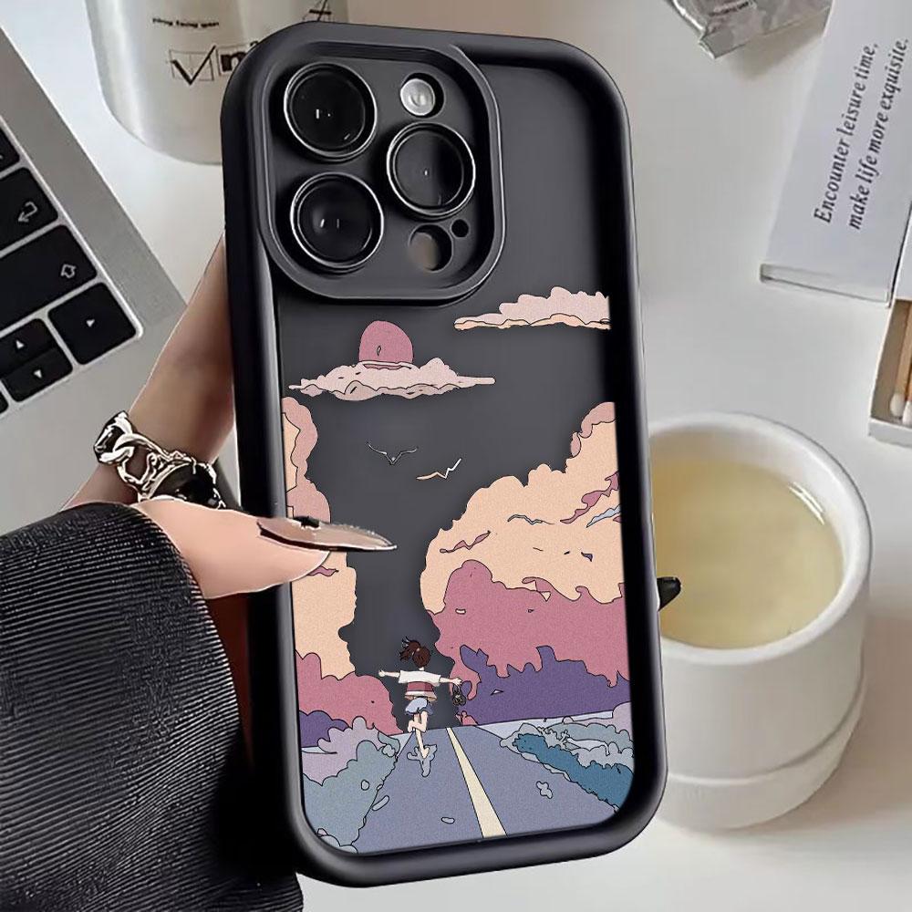 Sunset Scenery Phone Case For iphone Apple 17 AIR 16 16E 11 12 13 14 15 XR Plus Pro Max Silicone Case Funda DIY Shell Cover