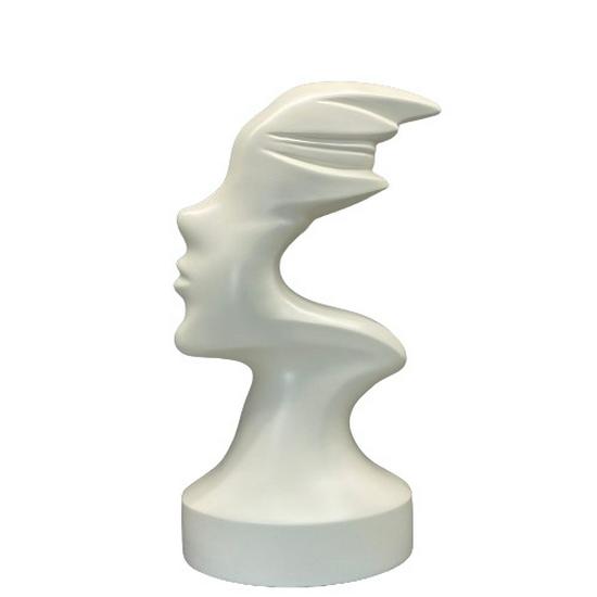 Contemporary Abstract Face Art Ornament for Home & Wine Cabinet Display