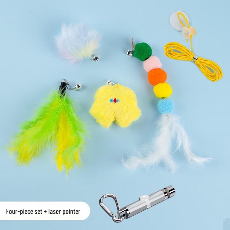 Younger Pet Extendable Cat Teaser Wand Set
