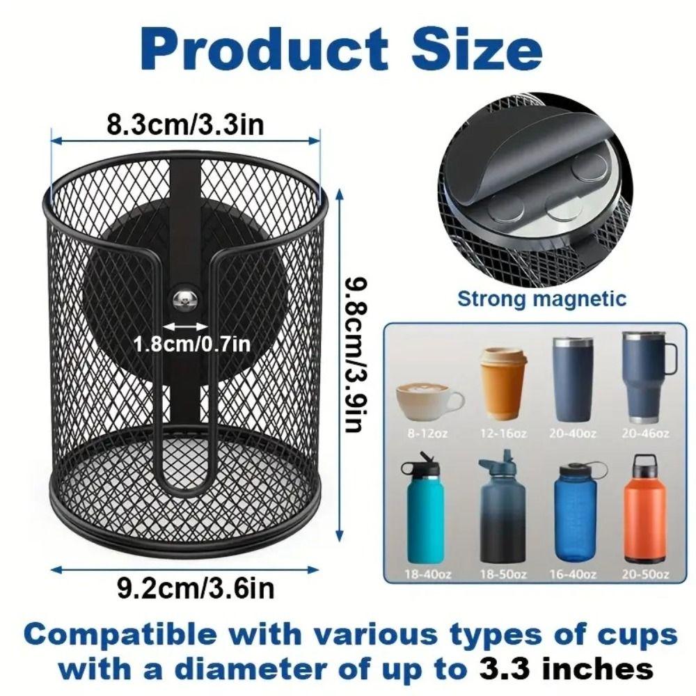 Anti Fall Magnetic Cup Holder Fully Covered Drink Holder Magnet Magnetic Car Cup Holder  Mower