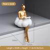 Light Luxury Cloud Girl Golden Ornament Resin Originality Desktop Humanoid Decoration Ballet Sculpture A Living Room For Home