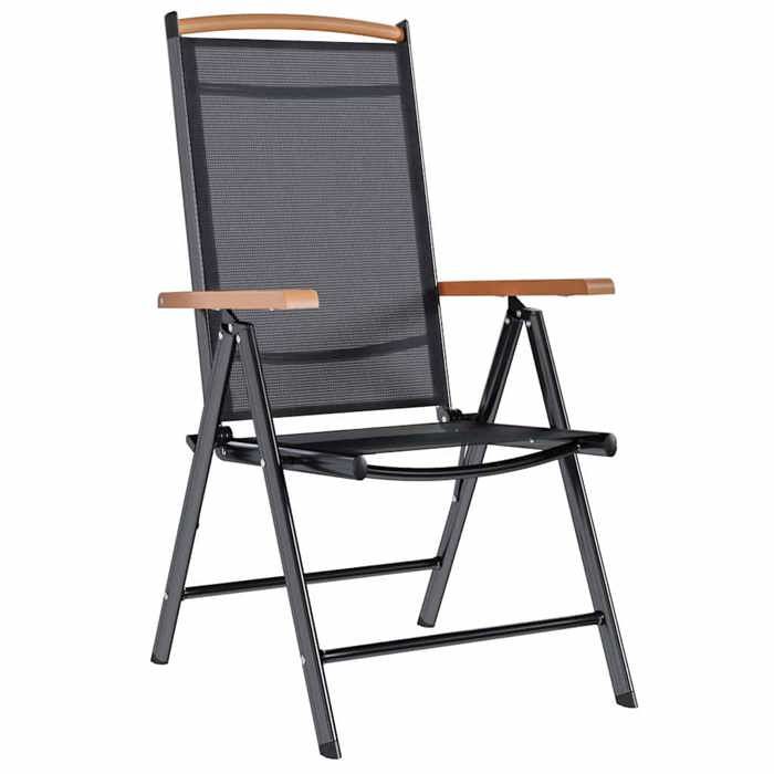 Maison Exclusive - Chaises pliantes 6 pièces Textilène Noir