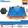 Winter Fishing Tent: Thickened, Cold-Proof, Windproof, Cotton Insulated for Outdoor Camping.