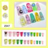 Duckbill Shaped Handmade Manicure Manicure Monster Love Bow Broken Diamond Fake Nail Patch Duckbill Wearable Manicure