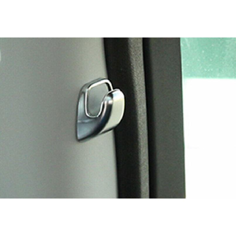 For Range Rover Evoque - Matte Silver B Pillar Hang Hook Cover Trim 2pcs