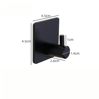 Multifunktionaler, stanzfreier, selbstklebender Haken, Wandhaken, Schlüsselhalter, Handtuchhalter, Badezimmer-Zubehör