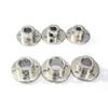 6pc 3/3.17/4/5/6/7/8/10/11/12mm Rigid Flange Coupling Motor Guide Shaft Coupler Motor Connector Shaft Axis Bearing Fittings