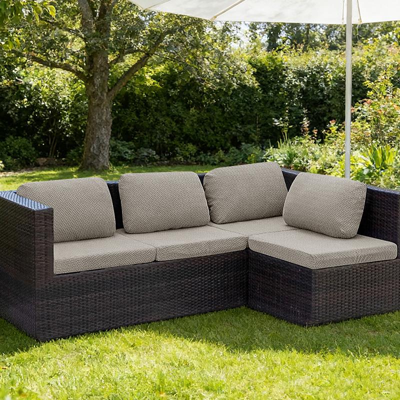 Abdeckung Füllmaterial Schutz Langlebig Einzelpackung Einfarbige Zweisitzer-Stoff Für Außenbereich Dehnbezug Hof Staubschutz Terrasse Backrest