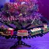 Electric Christmas Train Toys Railway Cars Racing Tracks With Music Santa Claus Christmas Tree Decoration Train Model Toys Gifts