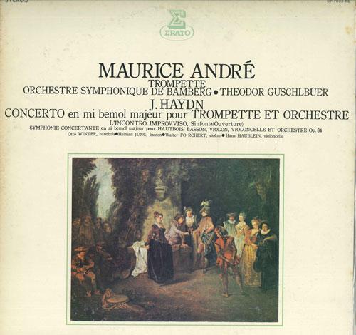 

LP Record MAURICE ANDRE, THEODOR GUSCHLBAUER, - Haydn: Trumpet Concerto In E Flat M OP7033RE ERATO 1974 Japan Obi Classical Used