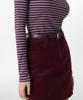 Musinsa Standard Woman Women'S Corduroy Mini Skirt [Burgundy]