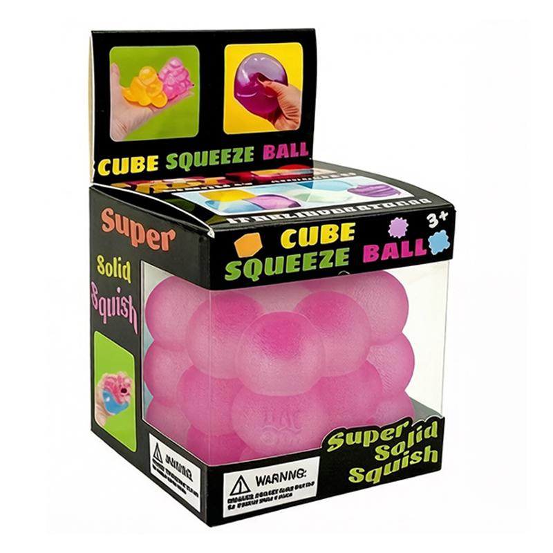 1-4Pcs New Three-Dimensional Candy Kneading Music Adult Kids Stress Relief Squeeze Sensory Toys Decompression Simulation Cube
