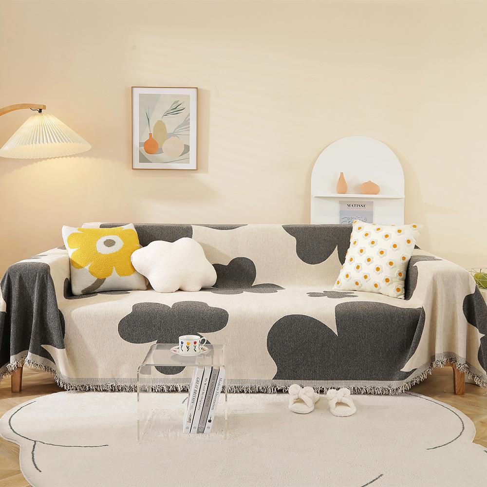 Hair Towel Four Seasons Universal Simple Modern Ins Style Cover Cloth Sofa Cover Anti-Scratching All-Inclusive Sofa Cover Cover Towel