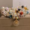 Chic Multi-Layer Agate & Chalcedony Bracelet with Ping'an Buckle Pendant for Women