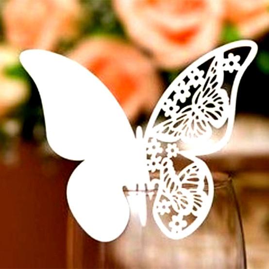 

5 шт. Карточка с именем, сердце, бабочка, цветок, стеклянная открытка на свадьбу, вечеринку, день рождения, праздничное мероприятие, стол, торт, украшения, принадлежности серебряный