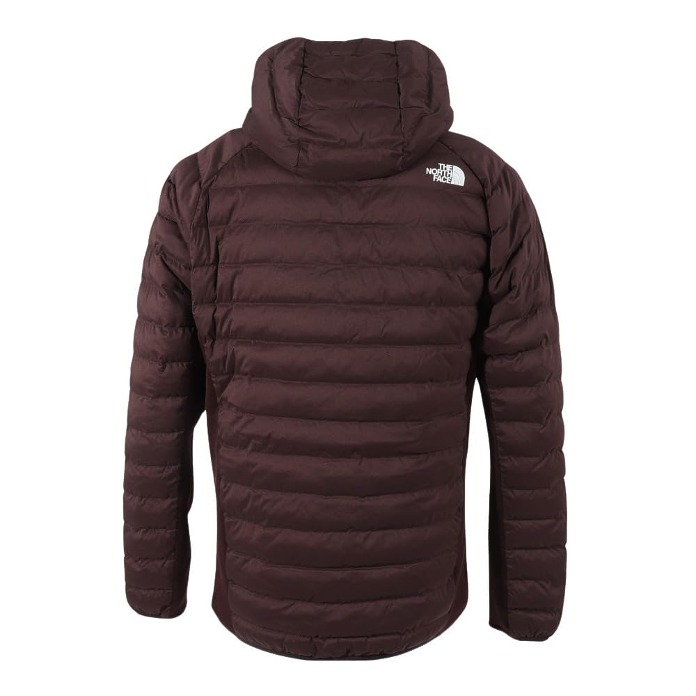 The North Face Red Run Hoody Running Warm Cold Weather Coal Size S Men's Water-Repellent Coat, Brown,