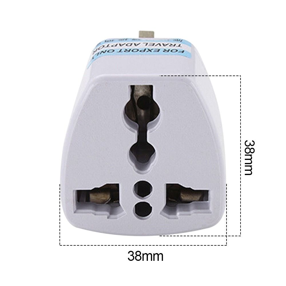 3PCS Universal For Travel Adapter Conversion Plug 3 Pin Plug Electrical Socket Power Socket