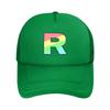 Team Rainbow Rocket Mesh Baseball Caps Snapback Fashion  Hats Breathable Casual Casquette Outdoor For Unisexs And Womens