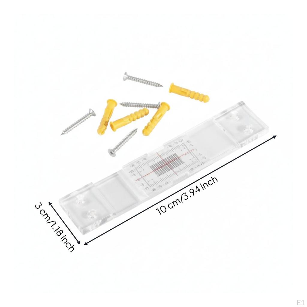 Crack Board Transparent Measurement Tool with Scale Acrylic for Engineers, Inspectors,