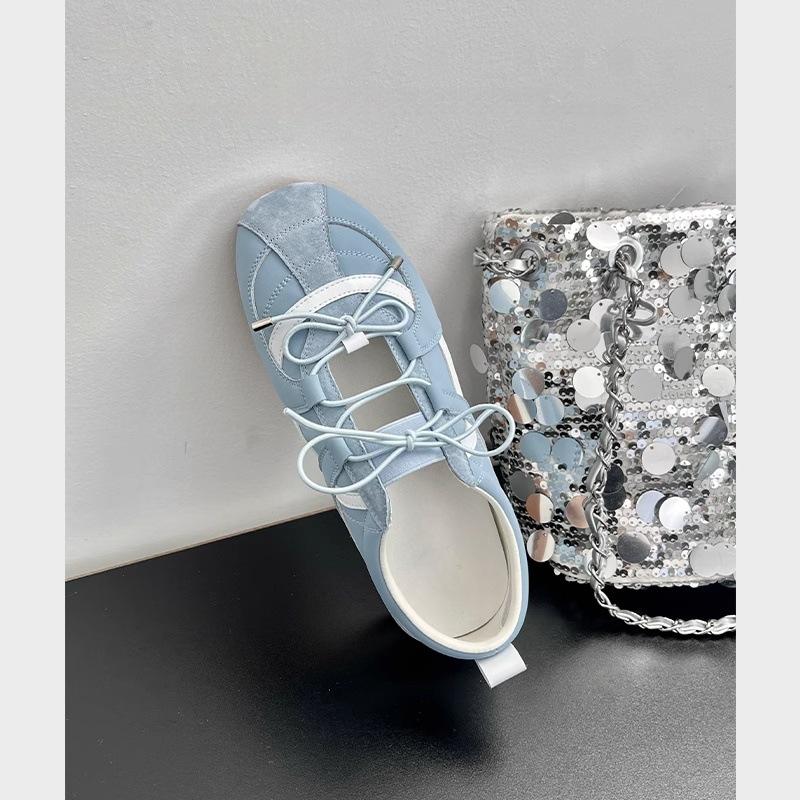 

Korean German training shoes women s summer 2025 new fashion versatile comfortable feet small sports casual Mary Jane shoes 40 синий