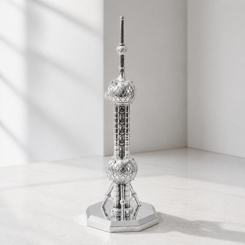 Oriental Pearl Spire Model Compact Shanghai Building Freestanding for Desk