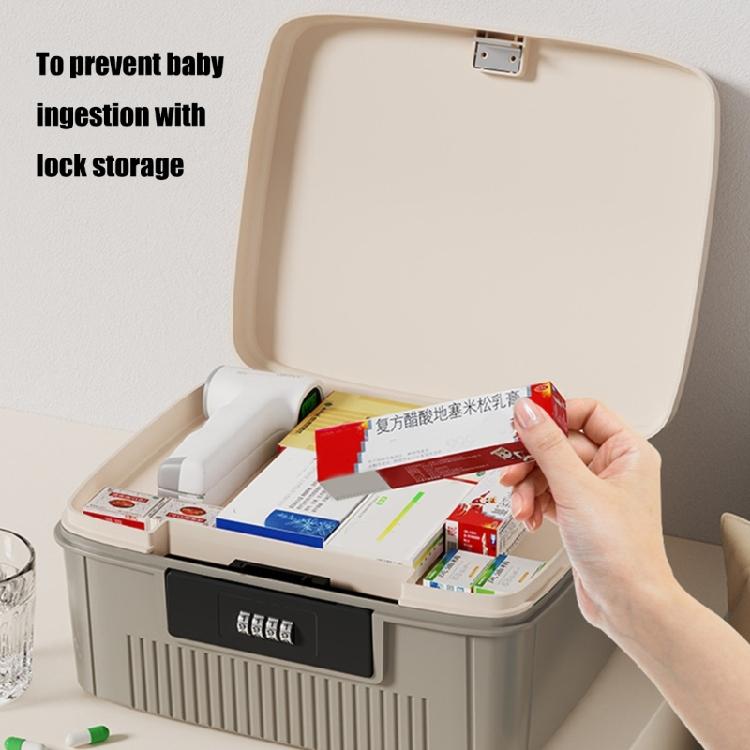 Privacy Protective Storage Box with Combination Lock for Secure Document and ID Organization Home or Work Daily Use