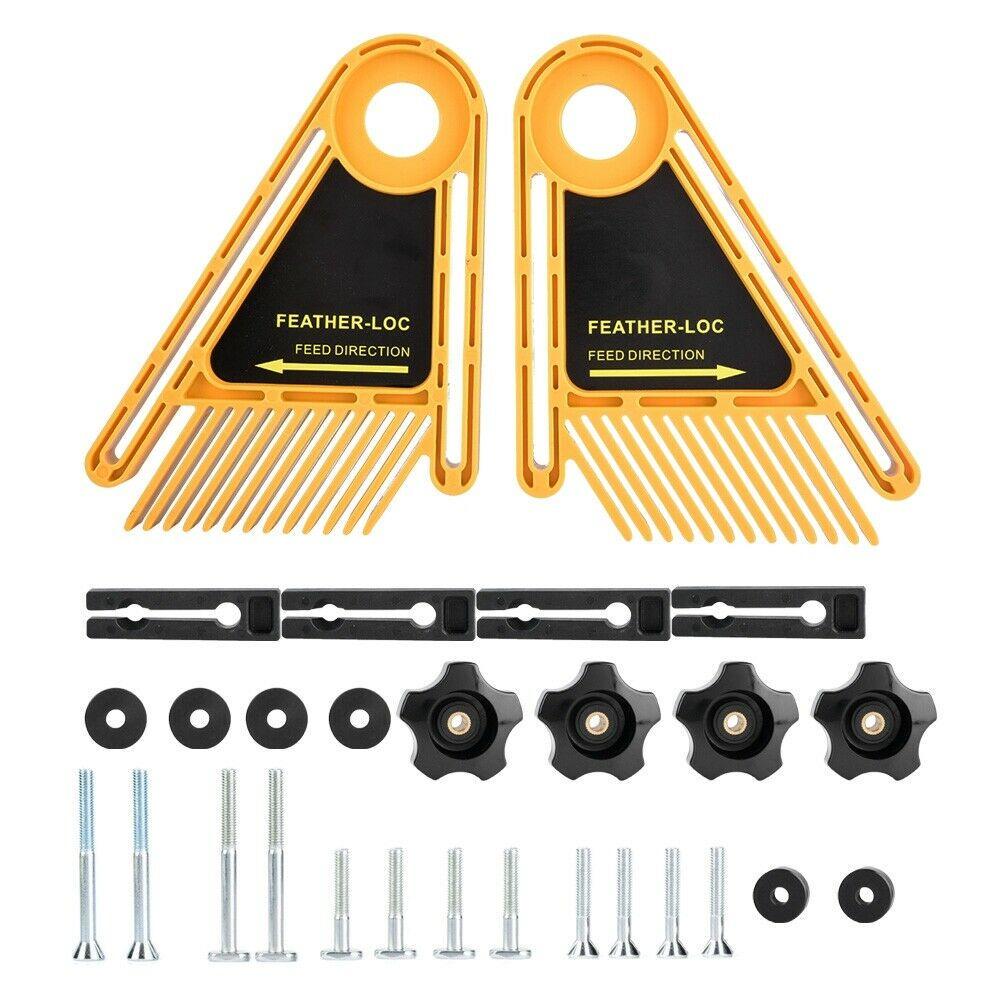 Buy Double Featherboard for Trimmer Router Table Saw Fence Woodworking Tool Set at affordable