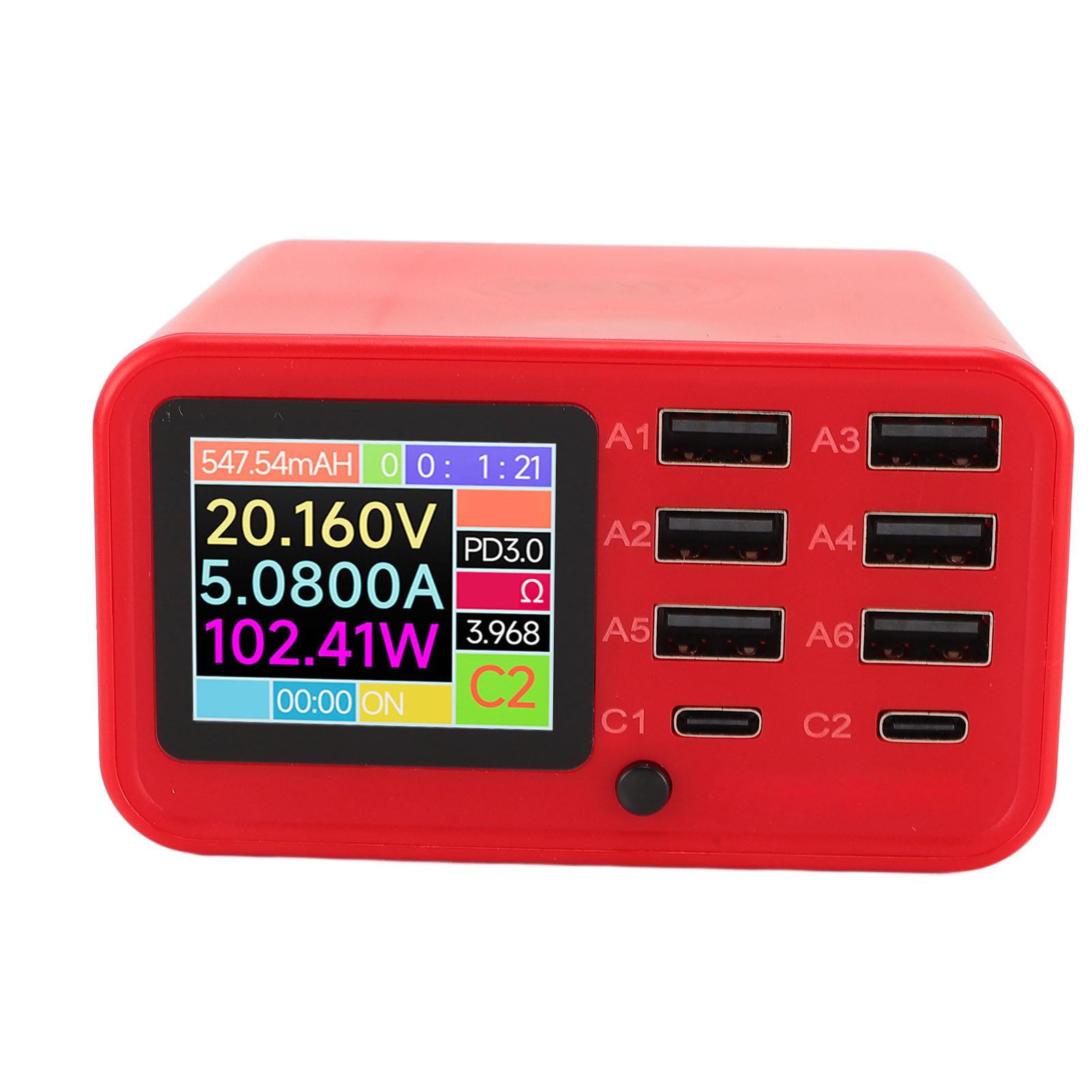 

320 Вт USB быстрая зарядная станция 8 портов PD100W QC3.0 GaN зарядное устройство 15 Вт беспроводная зарядка 100 Вт USB C US Plug