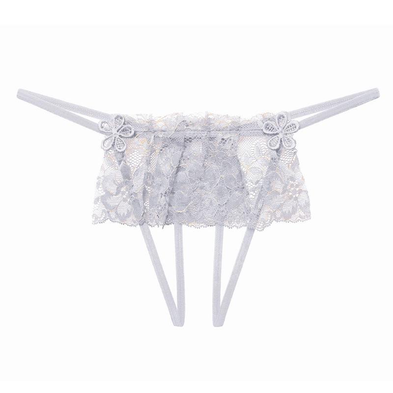 Sexy underwear panties open crotch free lace cover Muse vacuum temptation low waist perspective thong sexy