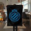 1 Pezzo Coperta in Flanella con Stampa Club Brugge K V, Alta Qualità Comoda per Tutte le Stagioni, Decorazione per la Casa, Calore e Comfort, Perfetta per Regali di Natale