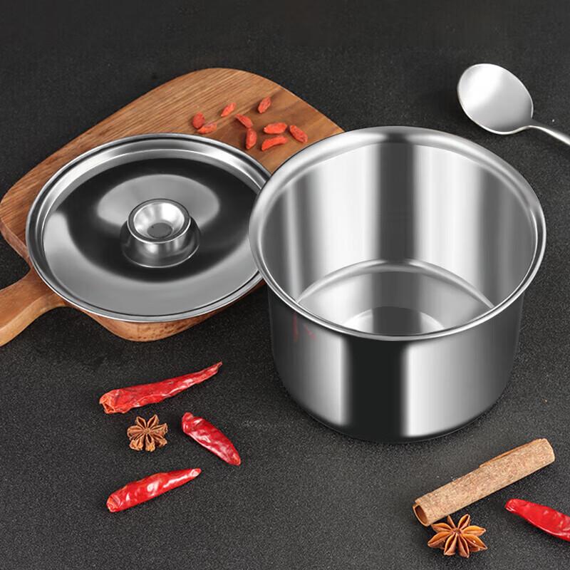 Stainless Steel Seasoning Pot with Lid
