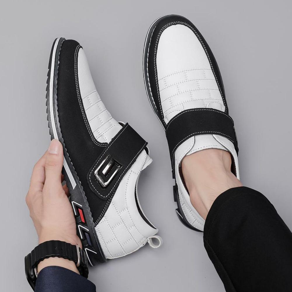 

Вэньчжоу обувь мужская повседневная обувь большой размер мужская обувь летняя дышащая на шнуровке белая обувь для среднего и пожилого возраста кожаная обувь 52