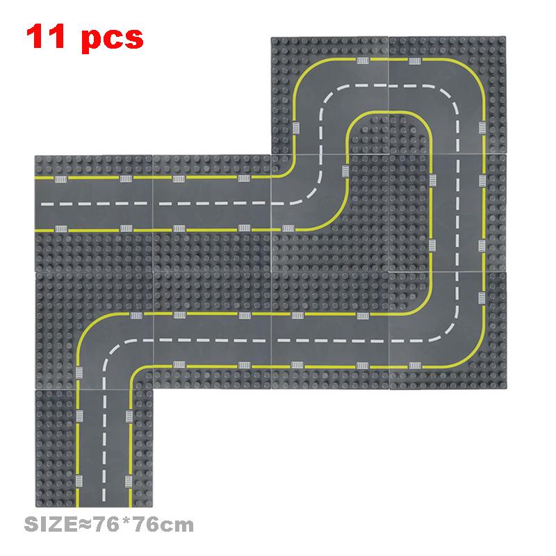 Big Particles Building Blocks City Construct Road Street Base Plates Sets Diy Bricks Accessories Educational Toys For Children