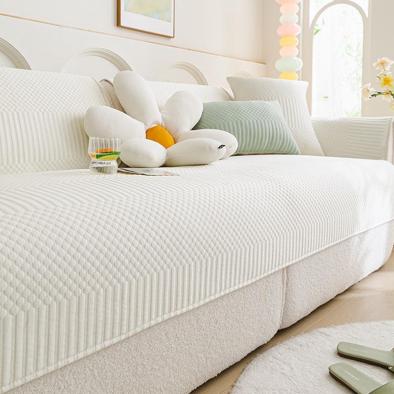 Light Luxury Cool Bean Sofa Cushion  Summer New One-Piece Non-Slip Breathable Mat Ice Silk Mat Cushion