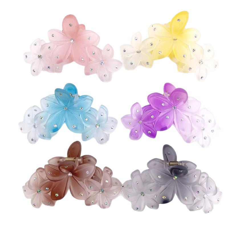 Bauhinia Frangipani High-End Women's Shark Hair Clip