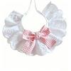 Pure Cotton Lace Pet Bowknot Scarf: Charming Bib for Cats & Dogs
