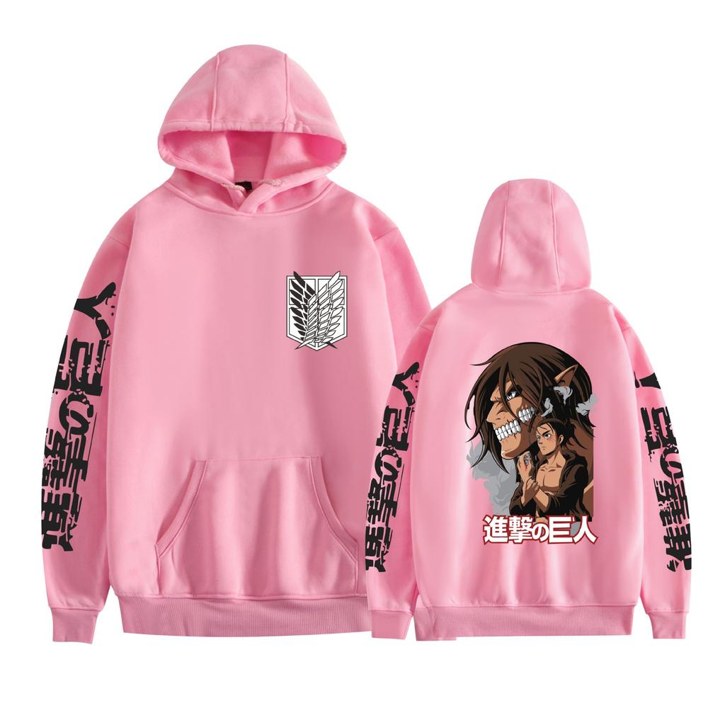 Attack on Titan Mens Hoodie Sweatshirt CARTOON Hoodie Pullover Unisex Oversized Sweatshirt