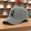 1pc Unisex Retro Sporty Letter K Cap Lightweight Machine Washable For Festivals Skateboarding Daily Wear