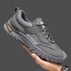 Men's shoes 2025 summer new men's outdoor hollow breathable mesh beach shoes lace-up soft sole comfortable casual shoes