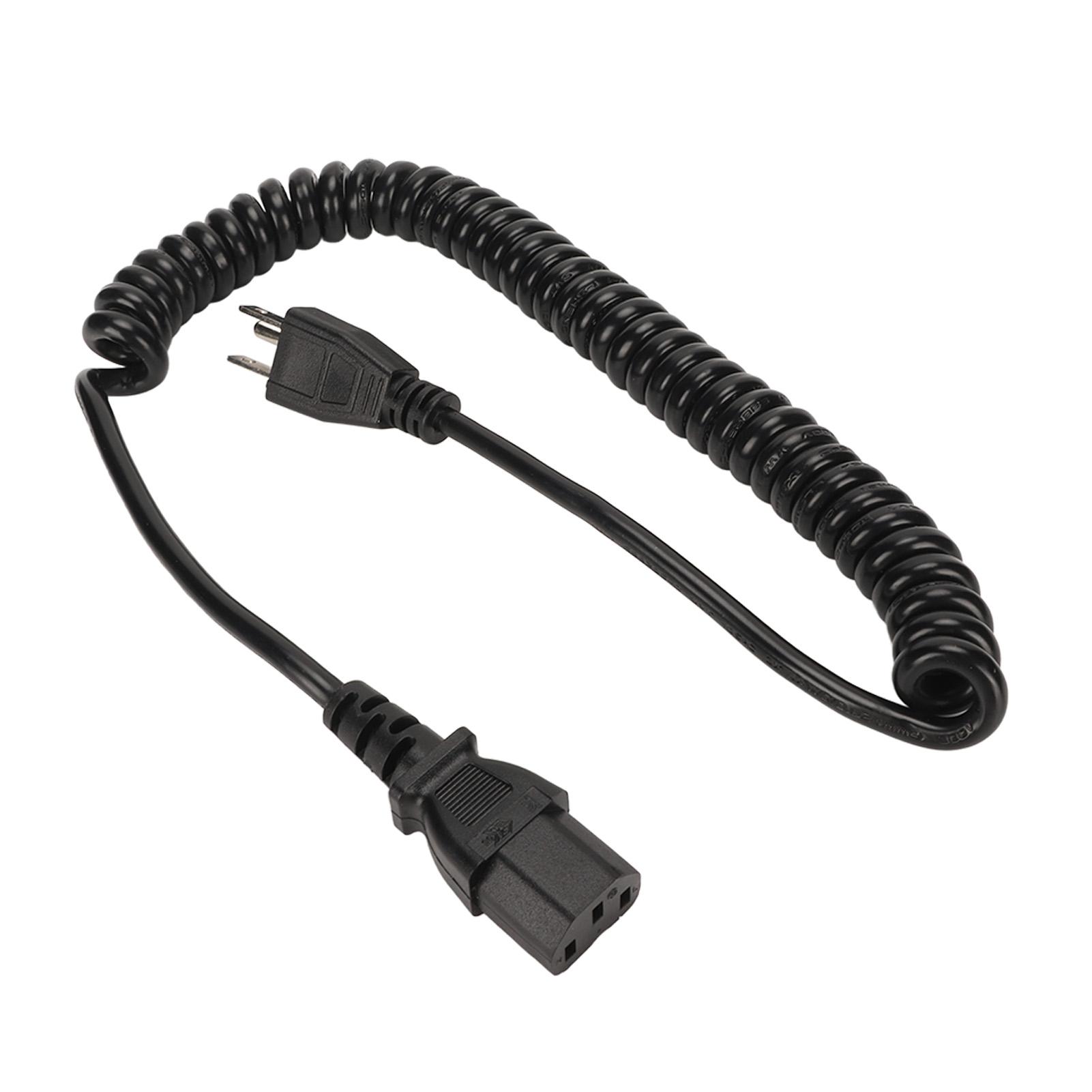 

3 Prong AC Power Cord 18 AWG Copper Core 3 Pin Power Cable for TV Computer Printer Monitor 8.2ft US Plug