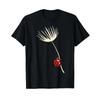 Ladybird Dandelion Lover Floral T Shirt Vintage Homme Stylish Stretched Slightly Unisex Versatile Soft Graphic